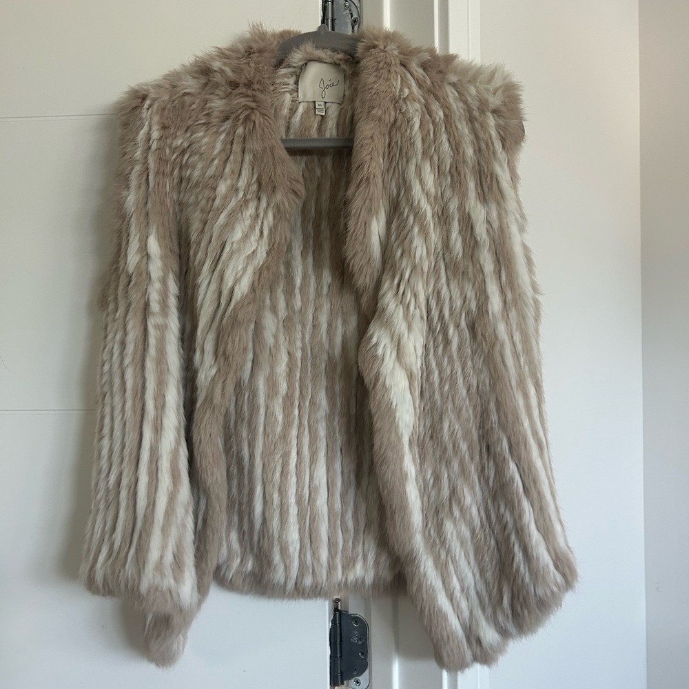 Joie Andoni Rabbit Fur Vest XS